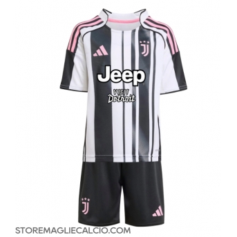 Juventus Maglia Gara Casa Repliche 2025-26 Bambino